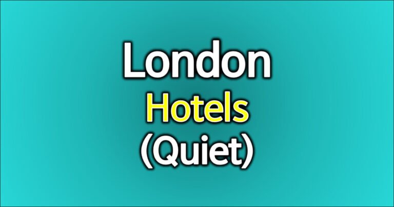 London Hotels: Top 7 Quiet Retreats for a Peaceful Stay 3 런던-호텔-조용한